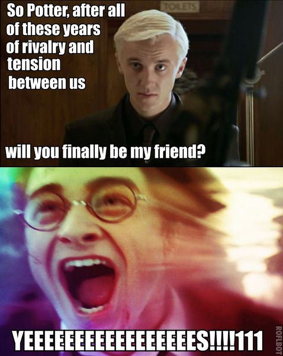 Harry Potter: The Best Harry/Draco Ship Memes ScreenRant Movie Trailers BLa...